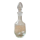 Vintage crystal carafe engraved with ears of wheat.