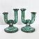 Paire de chandeliers Longwy vintage 1960