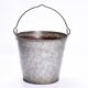 Vintage zinc bucket  zinc flower pot