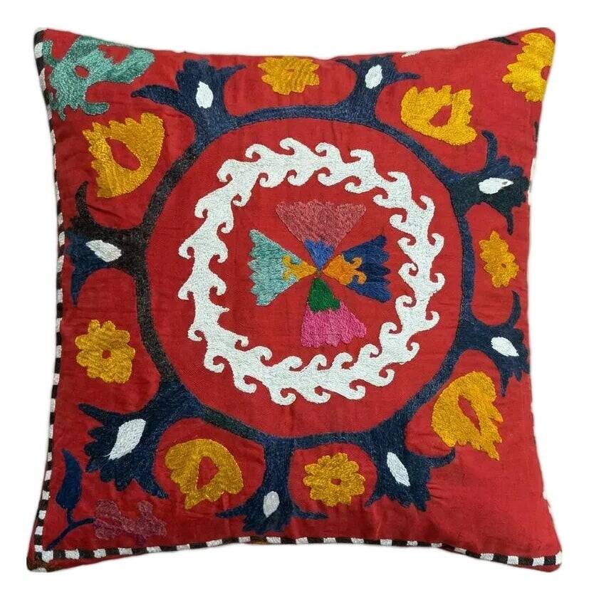 Vintage embroidered cushion cover 56x64 cm