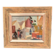 Original Swedish Oil On Panel – "Village Motif" – Signed – Framed