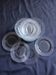 18 vintage pressed glass dessert plates