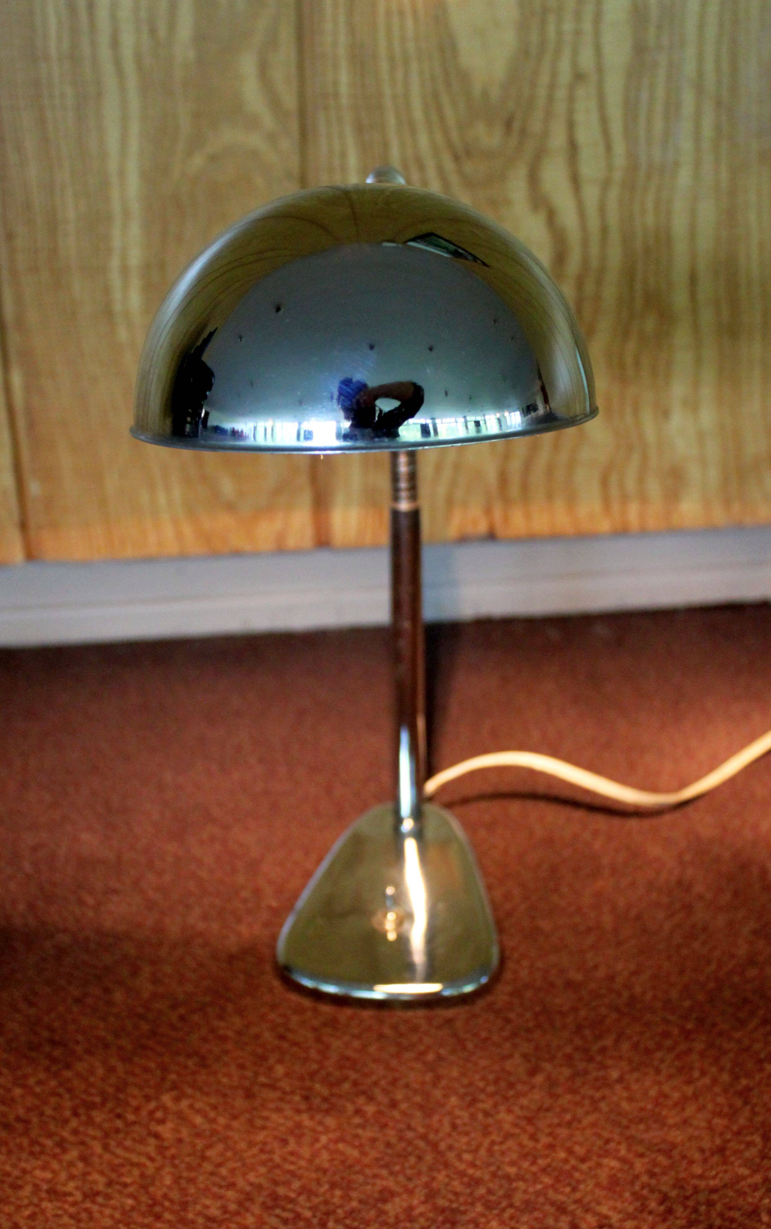 Chrome desk lamp, 50's.