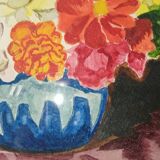 Tableau florale signé