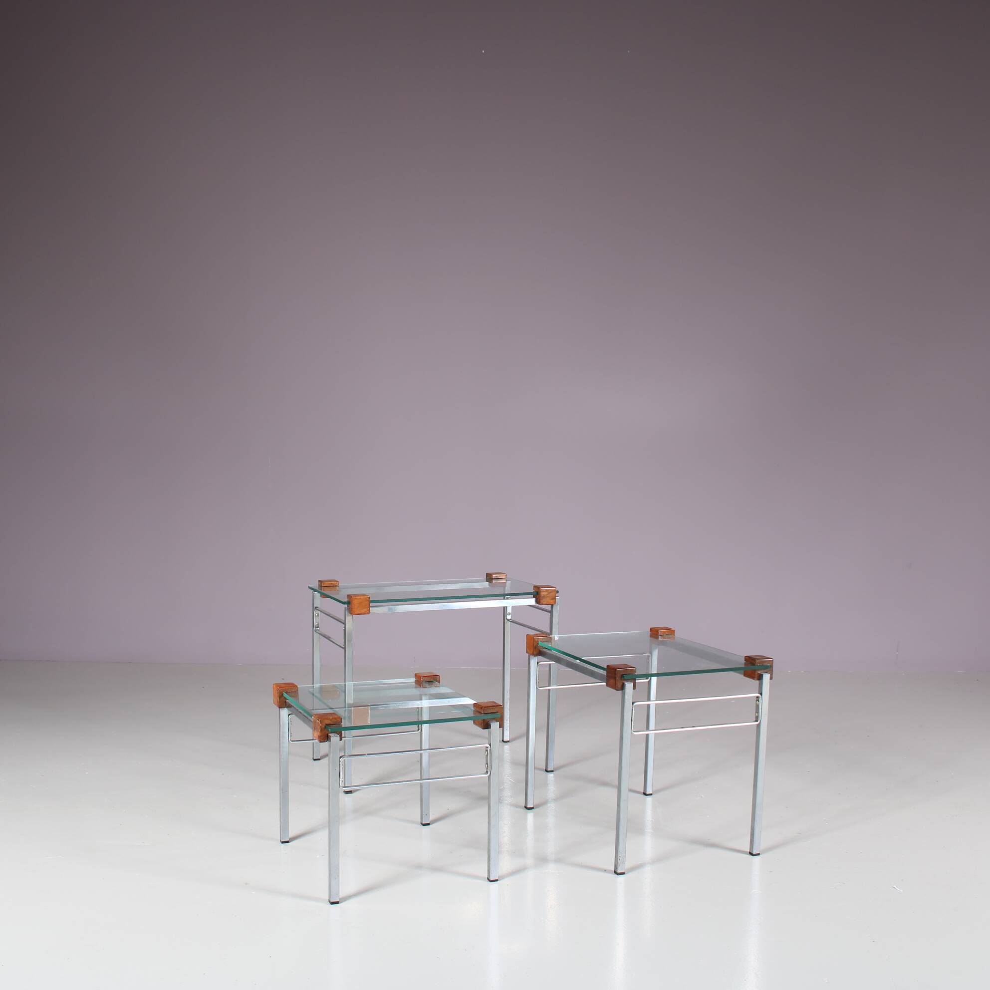 1960s Modern nesting tables from the Netherlands