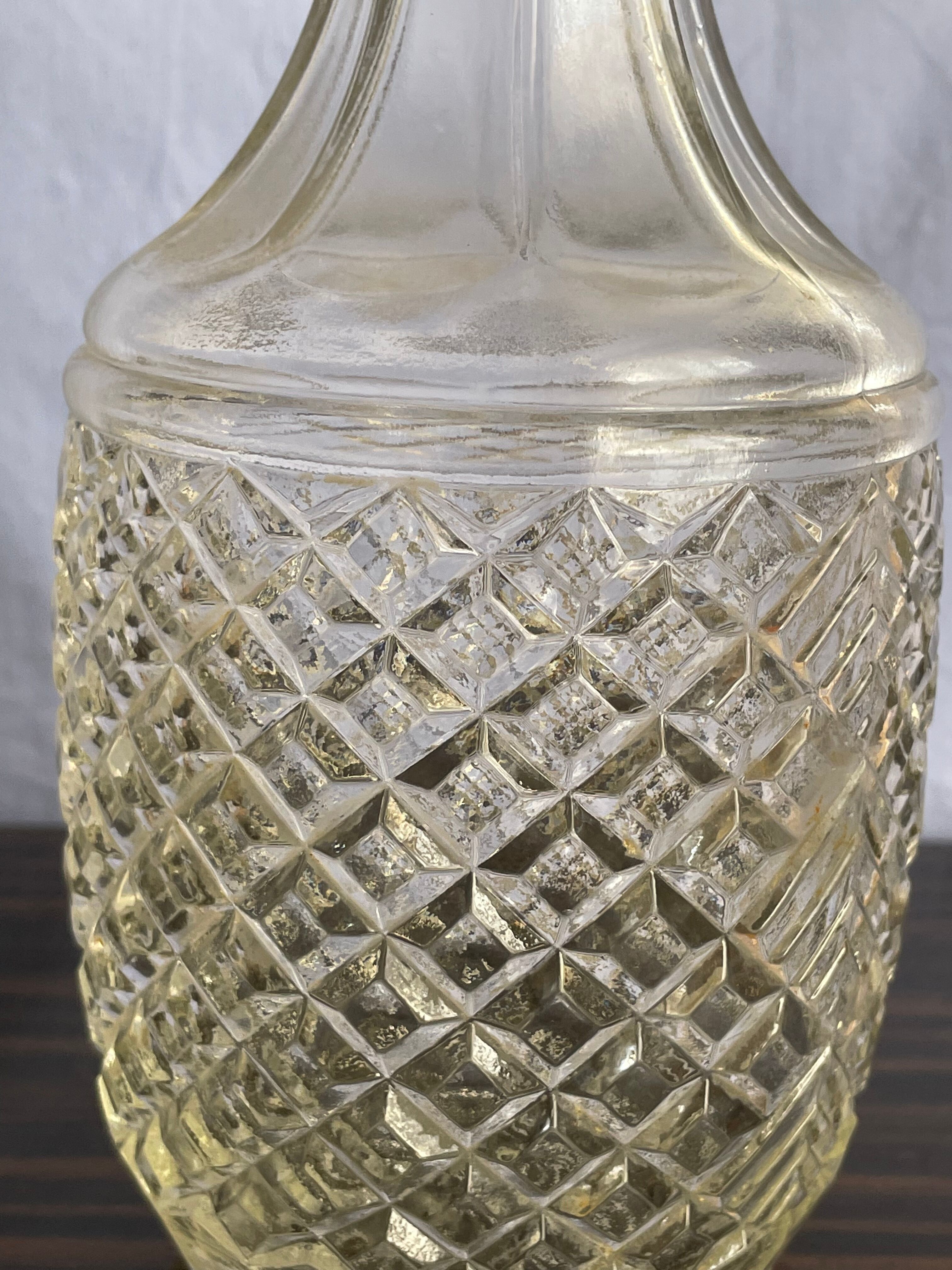 Bouteille vintage angleterre en verre