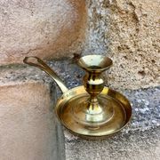 Brass hand candlestick