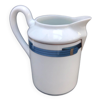 Christofle porcelain Creamer / milk jar Iriana Blue