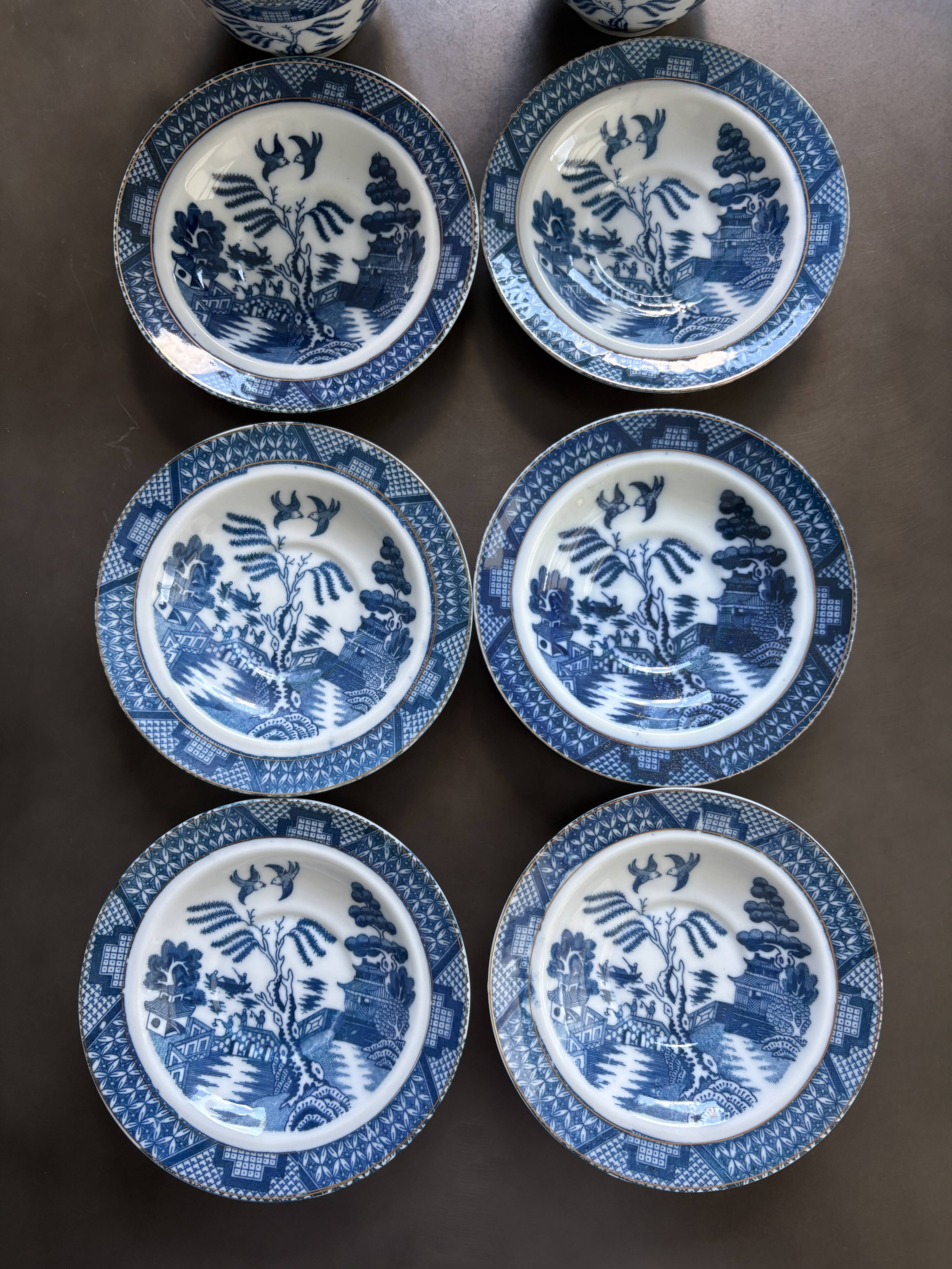 6 Tasses porcelaine de Chine