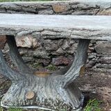 Concrete garden table