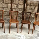 Série de 4 chaises bistrot Baumann N89