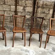 Série de 4 chaises bistrot Baumann N89