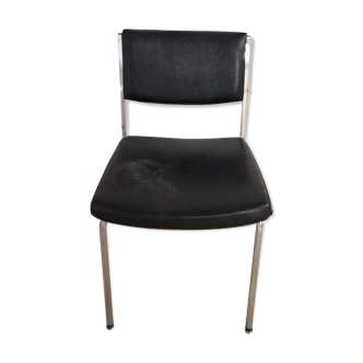 Vintage chrome and skai chair