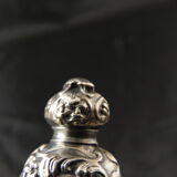 Solid silver foie gras shovel, pâté mignardise Rocaille XIXe Minerve 1st title