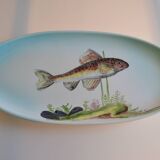 Paulette Quinson (1899-1984) Marseille Fish dish signed 55x26 cm