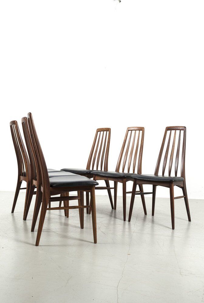 Chaises Eva par Niels Koefoed, Ensemble de 6