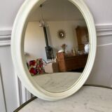 Oval plastic mirror 70s