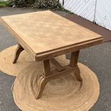 Old table in raw oak, renovated.