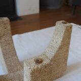 Large modernist coffee table smoked glass