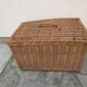Basket with wicker lid