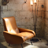 Vintage skai armchair