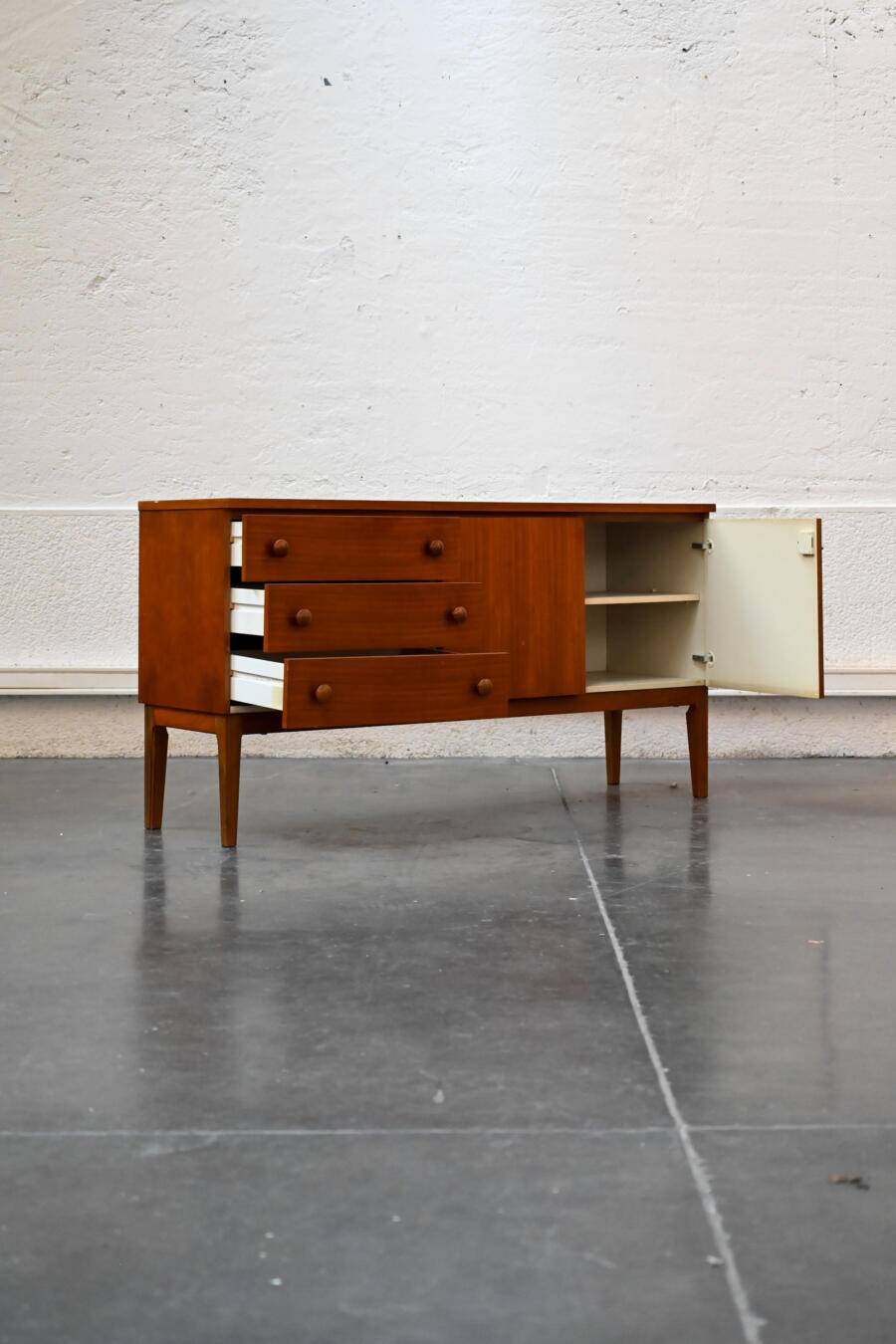 Vintage teak veneer sideboard