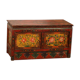 Tibetan wooden chest with polychrome decoration XIXEme