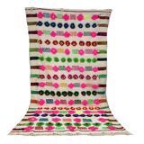 Handmade wool Berber rug 267 x 146 CM