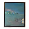 Oil on canvas framed and signed Michel Bruce The Blue Grove
