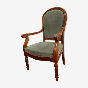 Armchair in rosewood with balloon backrest from the Restoration period 19th century