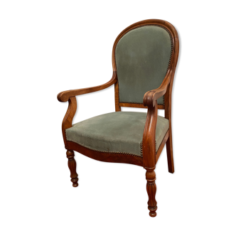 Armchair in rosewood with balloon backrest from the Restoration period 19th century