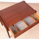 Vintage Danish sewing cabinet, known as "Travailleuse", teak and rattan from the 1960s.