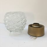 Molded glass wall lamp