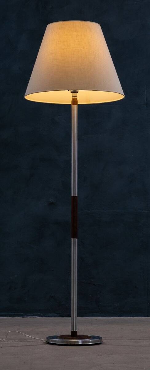 Lampadaire Mid-Century en Teck & Palissandre, Danemark, 1960s