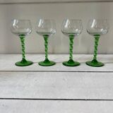 4 Alsace wine glasses cluster décor