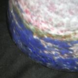 Lamp circa 1925, lampshade signed Muller Frères, wrought iron base