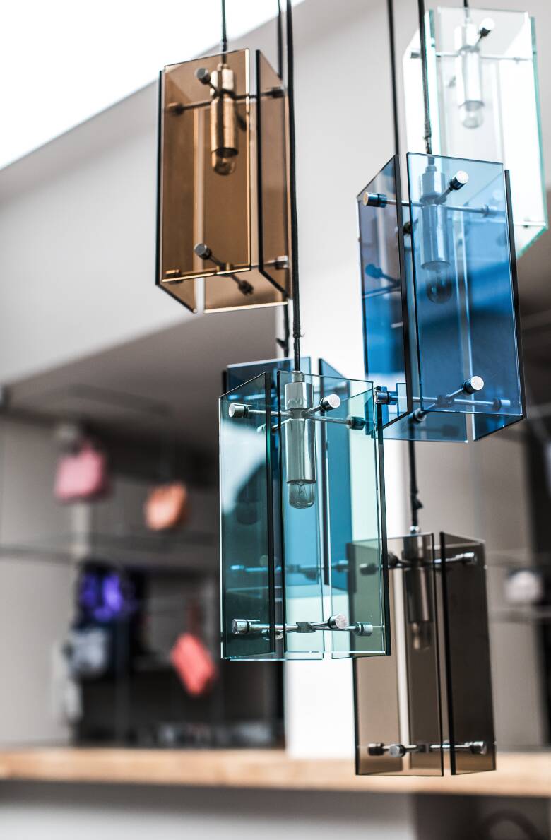 Murano Glass Ceiling Lamp, Italy 1970s