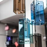 Murano Glass Ceiling Lamp, Italy 1970s