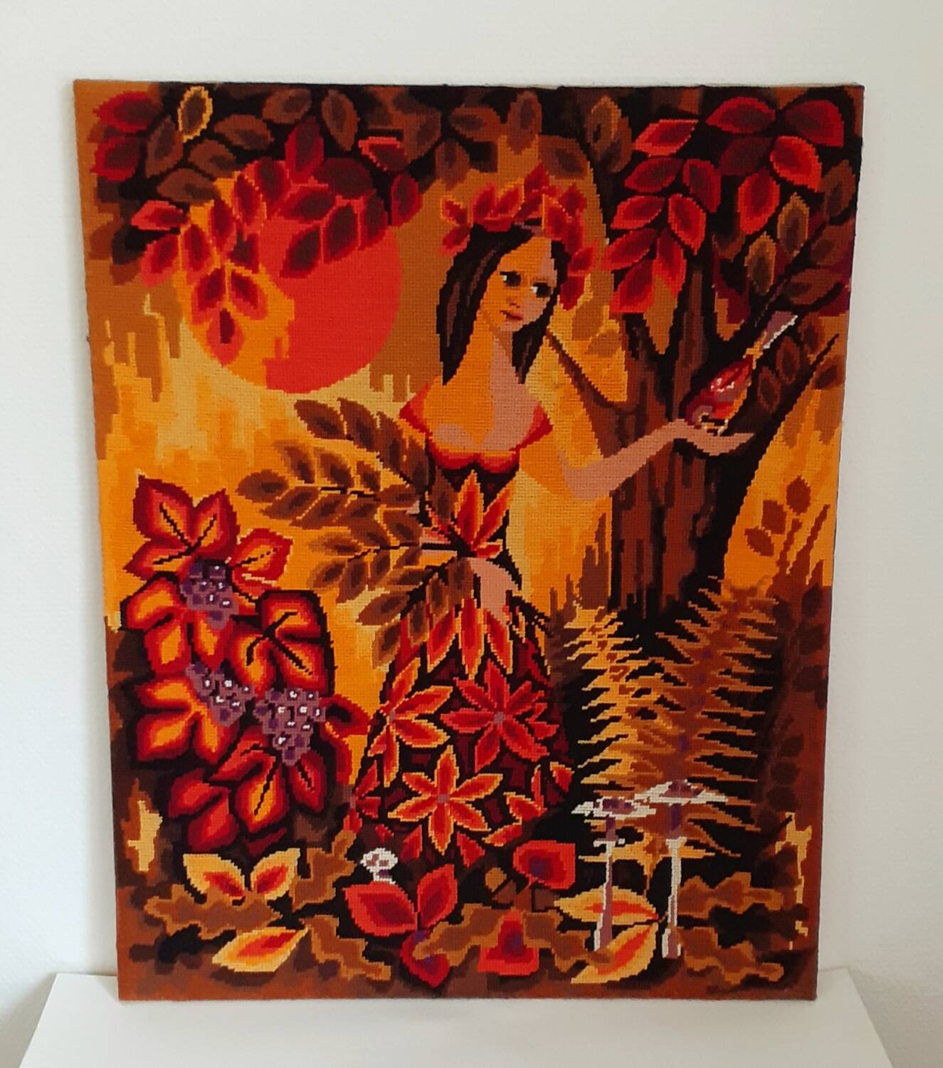 70's canvas painting