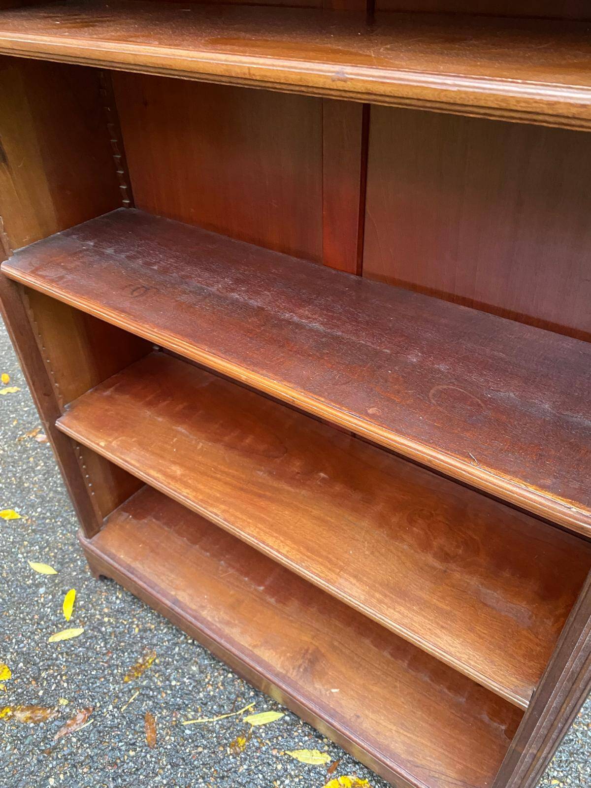 Vintage 18th Century Solid Mahogany Bookshelf