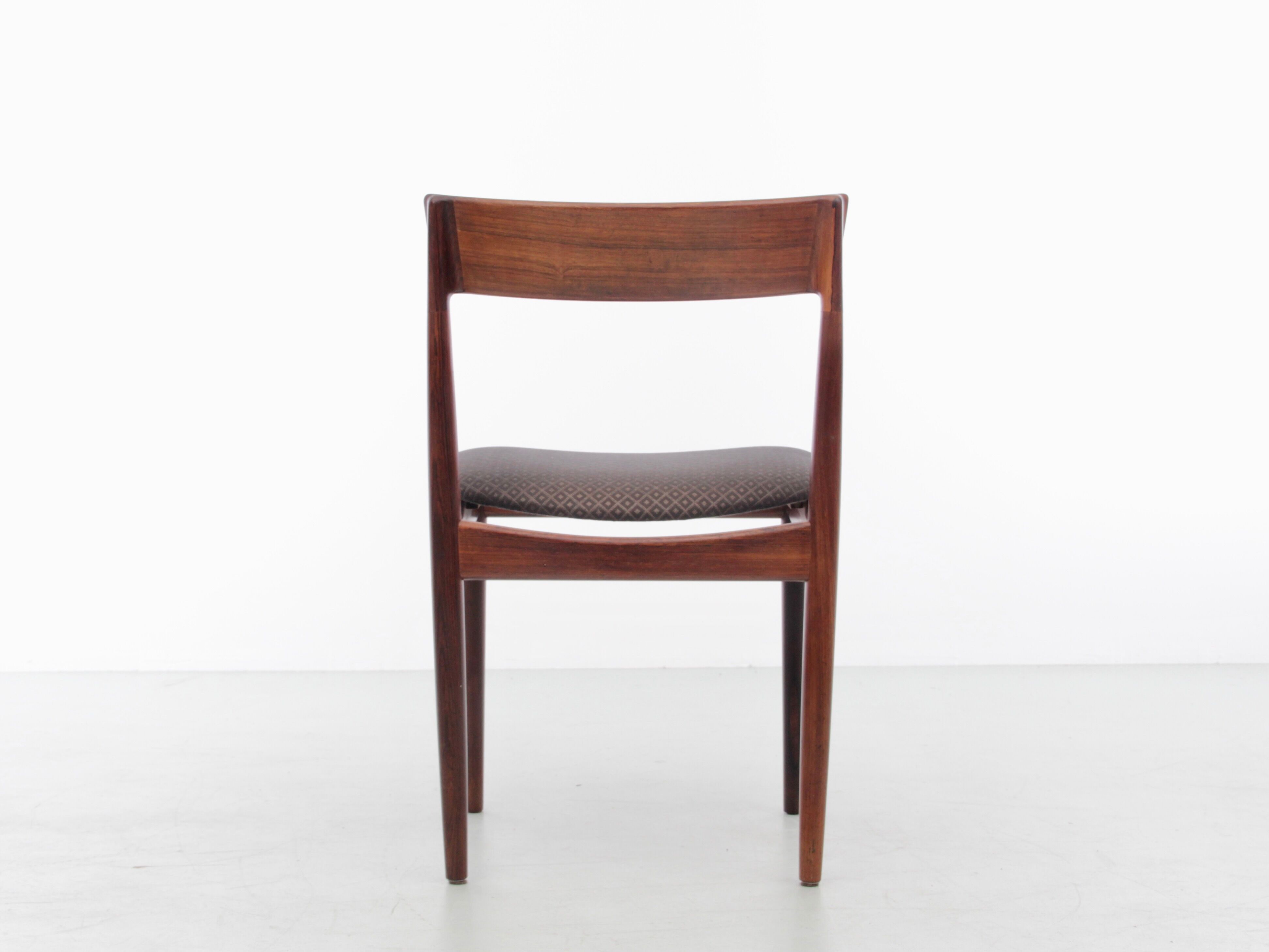 Suite of 4 Scandinavian teak chairs model 39