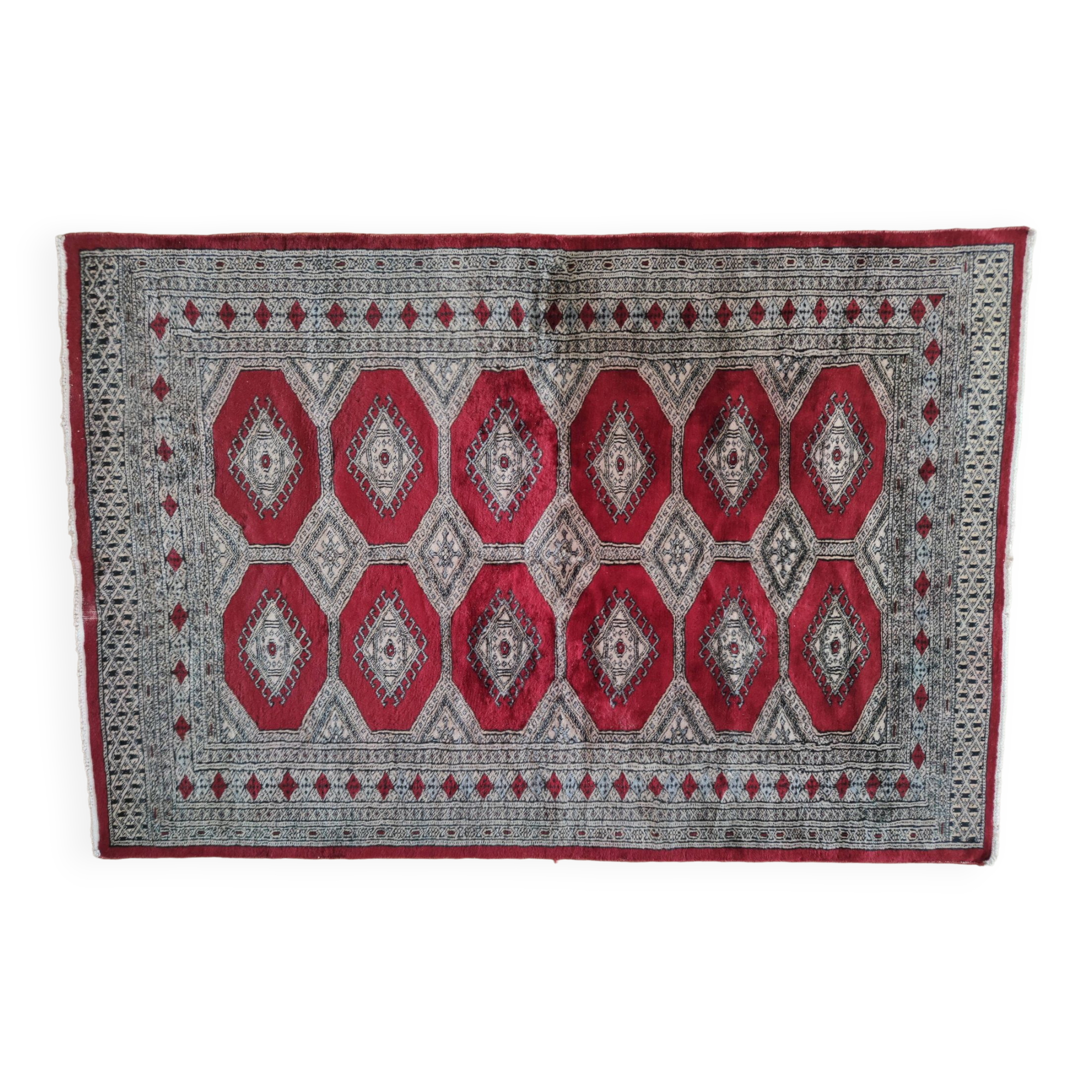 Bukhara-samarkand rug 188 x 126 cm clean tbe