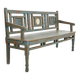 Banc en teck ancien patiné