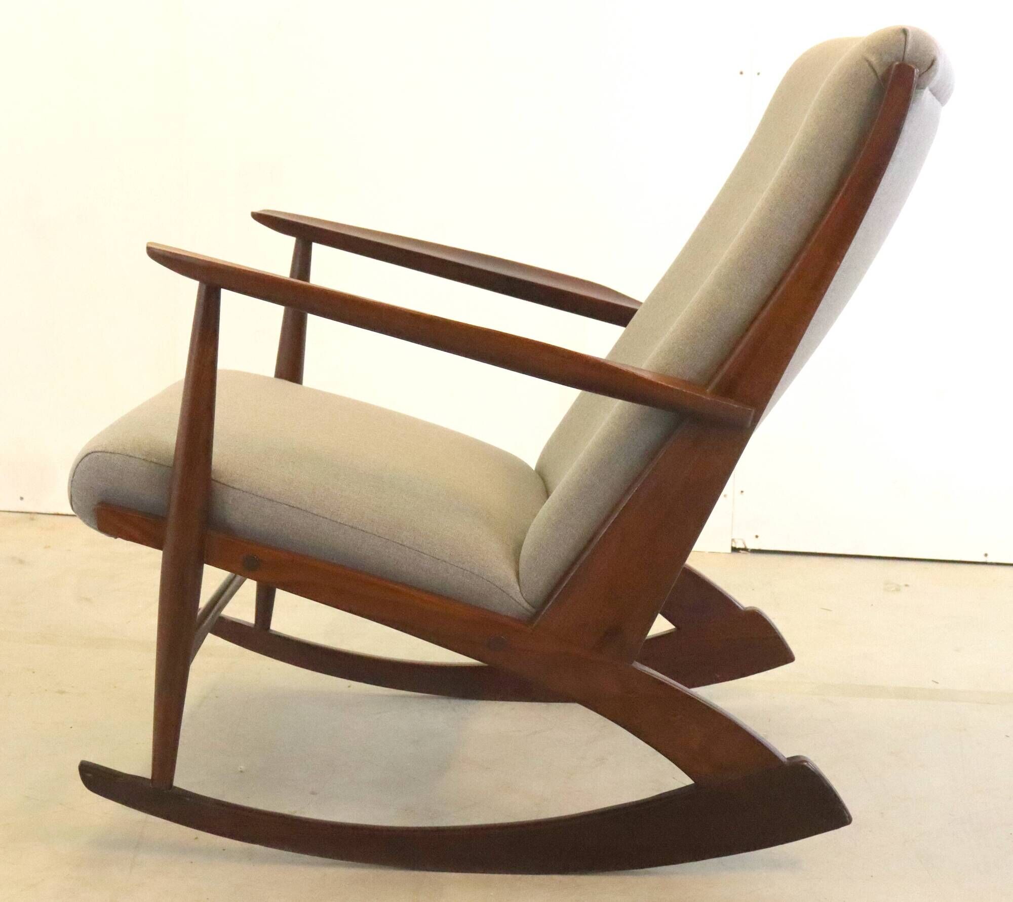 Danish design classic Cube boomerang rocking chair by Søren Georg Jensen