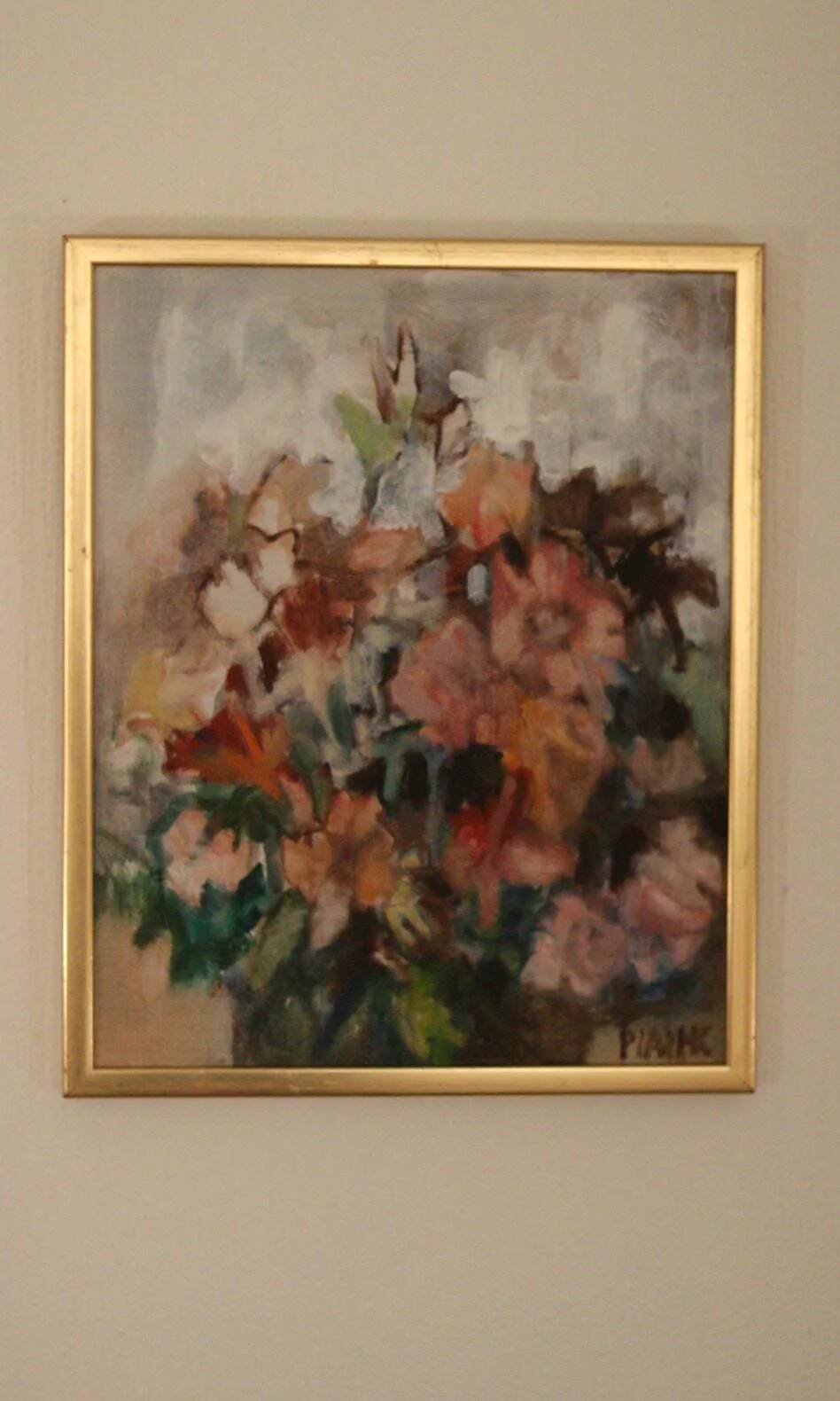 Original Swedish Oil on Canvas – “Bloom” by Pia H. Campbell – Signed