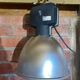 Vintage Industrial Grey Metal Pendant Light with Dimmer
