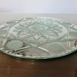 Old large beveled and chiseled mirror, art deco, 40s 50s
