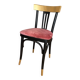 Redesigned powder pink bistro chair
