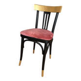 Redesigned powder pink bistro chair