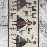 Swedish flat weave rug 1950